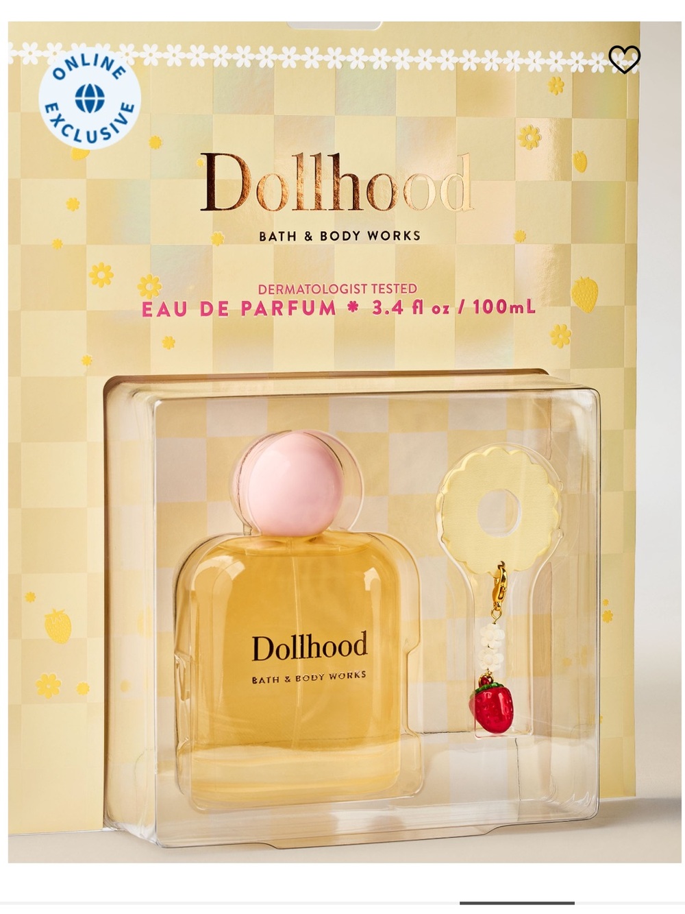 Bath & Body Works Dollhood Eau de Parfum — Pink, Gold & Red